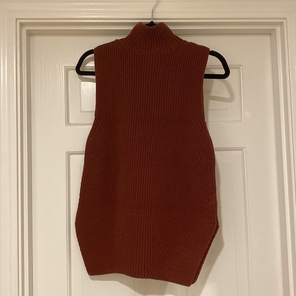 AnnTaylor MP Shaker Knit Sleeveless Mock Turtleneck - Picture 3 of 6